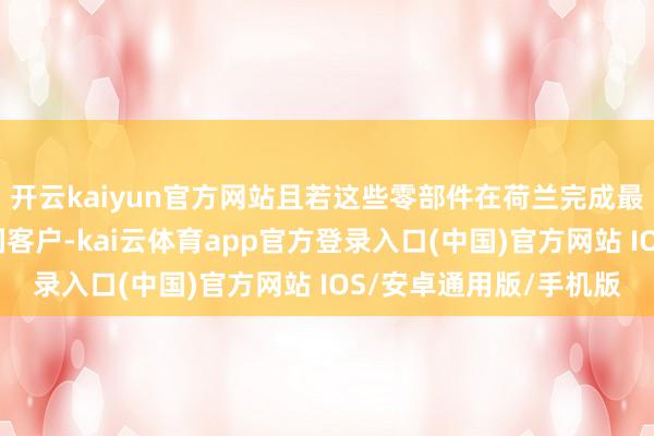 开云kaiyun官方网站且若这些零部件在荷兰完成最终拼装后返销好意思国客户-kai云体育app官方登录入口(中国)官方网站 IOS/安卓通用版/手机版